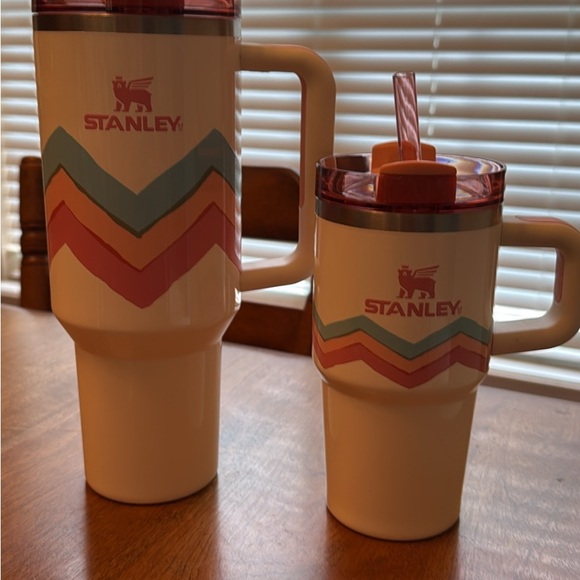Stanley last year Easter drop Chevron Pattern Travel Mug. Mother and child set.